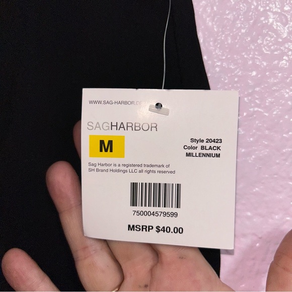 NEW Sag Harbor Women’s Medium Black Pencil Skirt - Picture 2 of 2